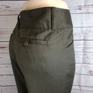 CAbi #492 Kelsey Olive Green Work Pants